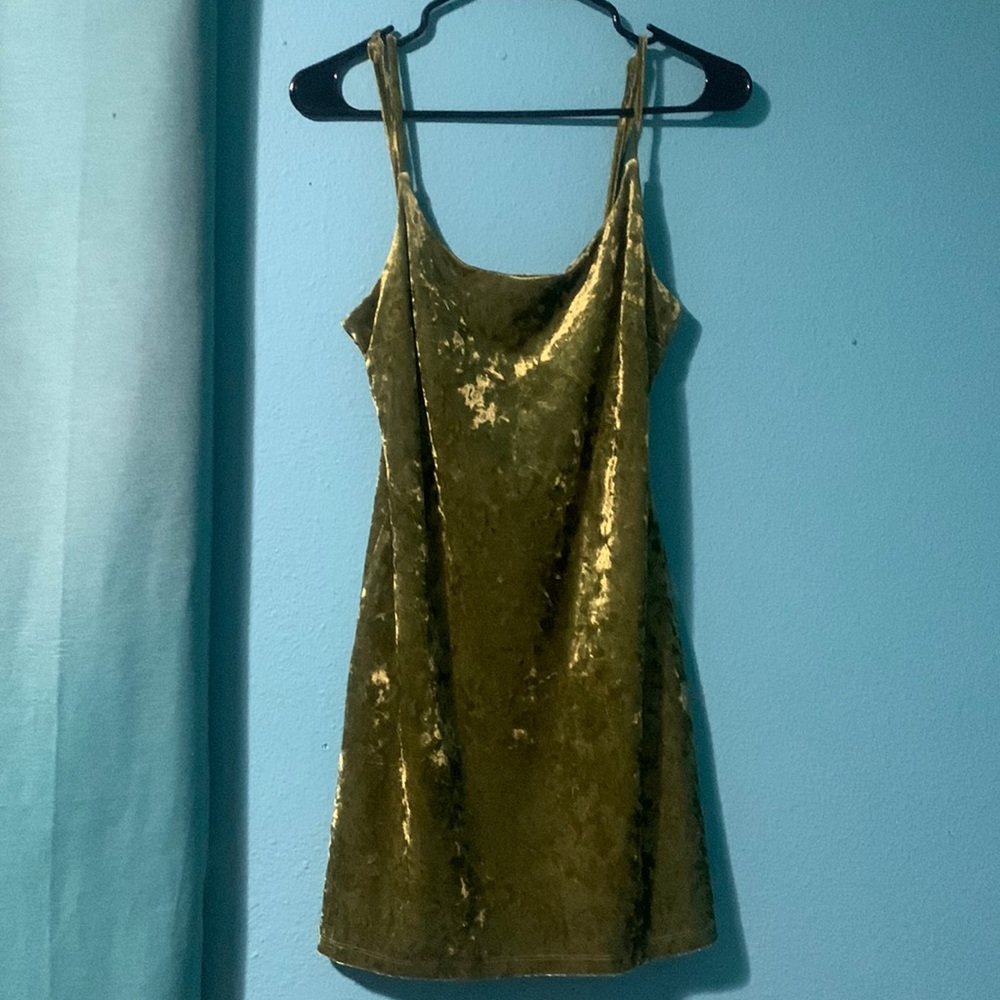 Velvet mini dress